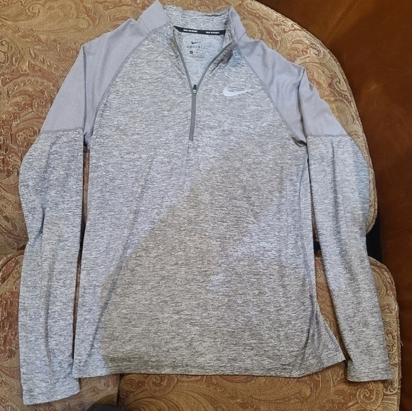 Nike Dri Fit mens pullover zipper long sleeve shirt - Picture 1 of 6